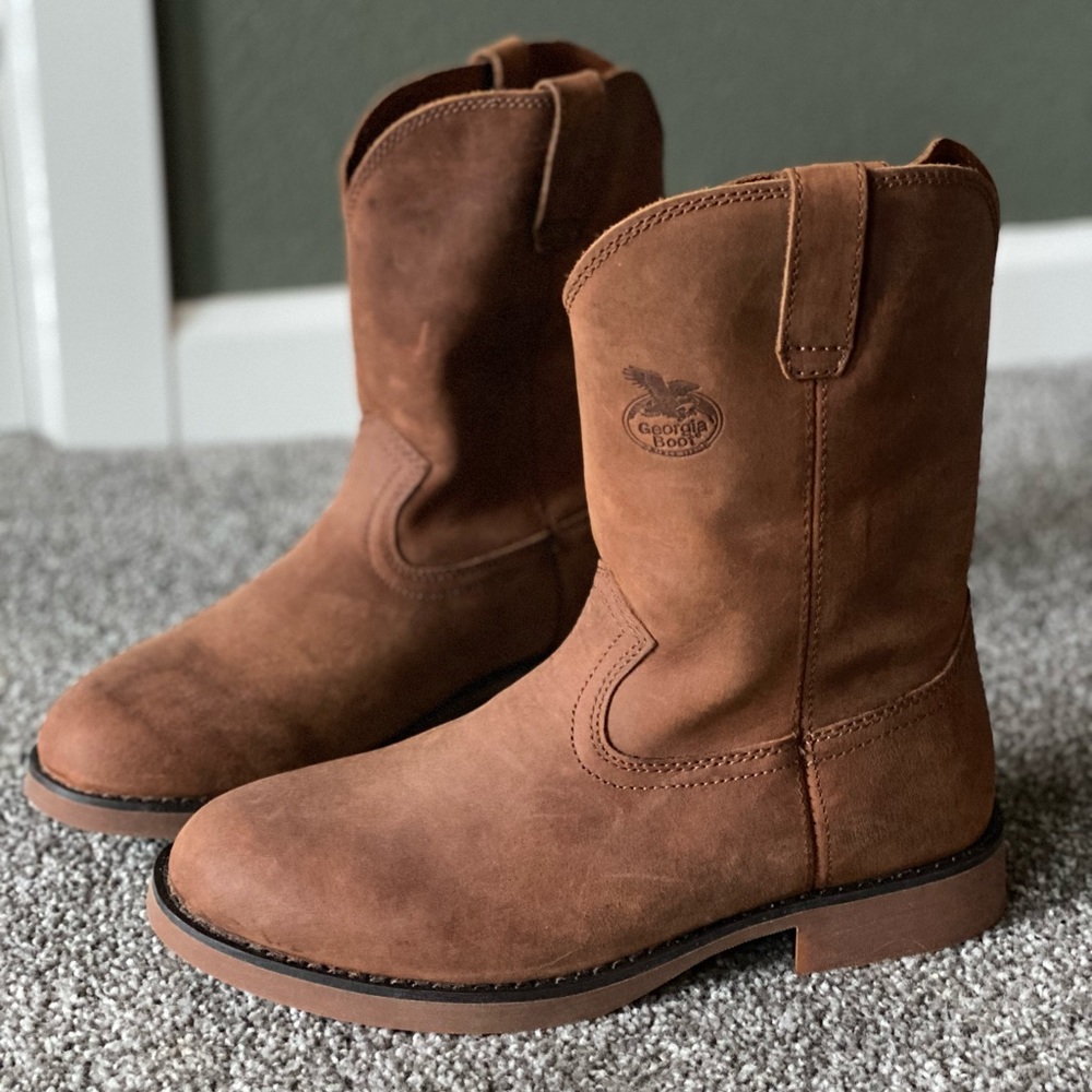Georgia Boot Wellington Brown